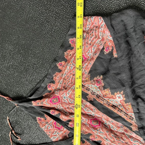 Free People Heart Snatcher Paisley Print Wide Leg Jumpsuit S Boho Festival Beach - Picture 8 of 10